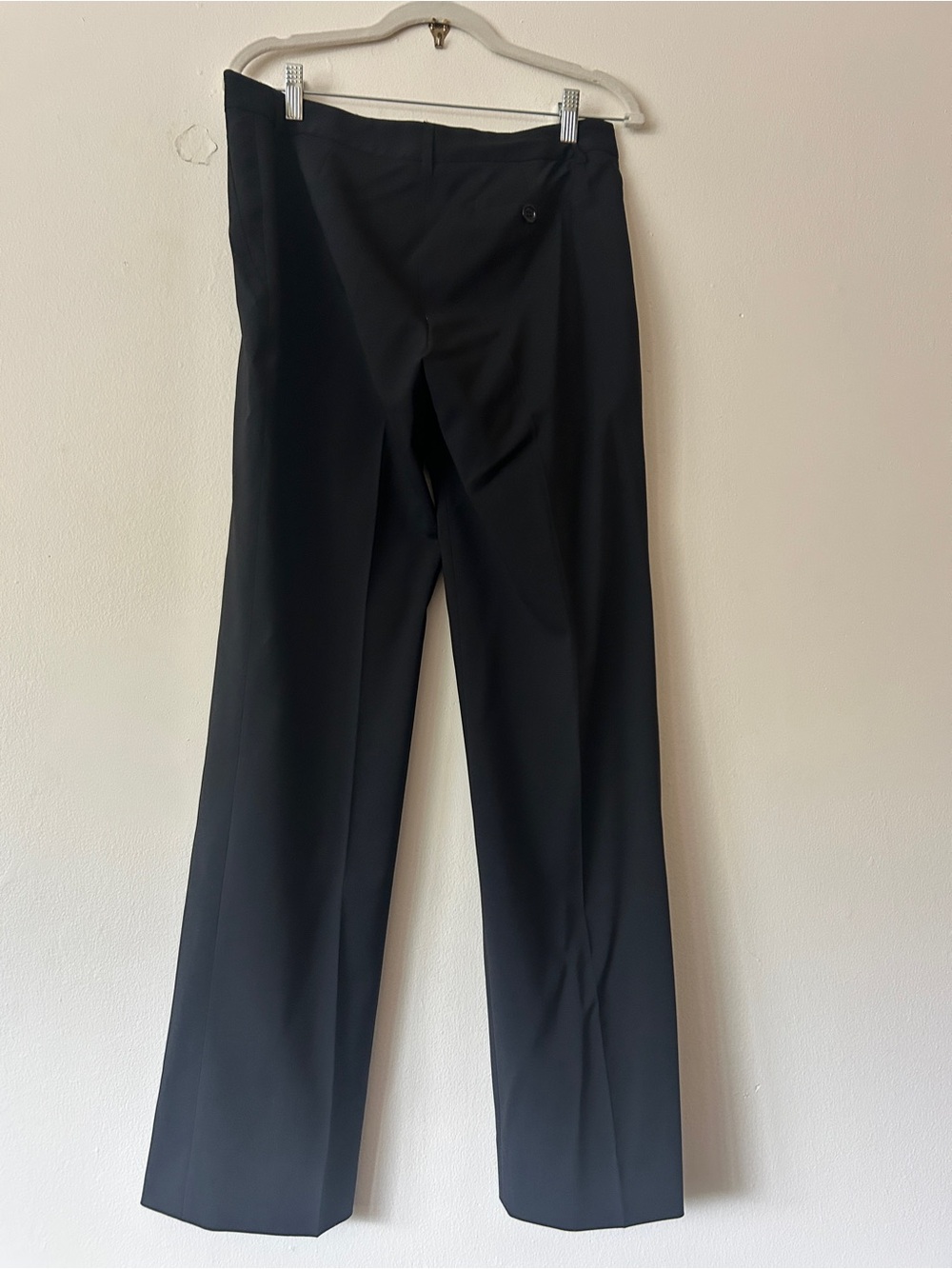 Sandro Carrot Top Cropped Black Pants Cuff Wide leg gorpcore Sieny high rise - Picture 8 of 16